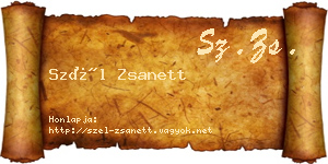 Szél Zsanett névjegykártya