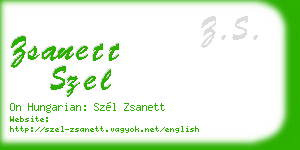 zsanett szel business card